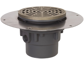 822-2PNR SIOUX 822-2PNR 2 PVC HALO FLR DRAIN W/RND NB STRAINER from SIOUX