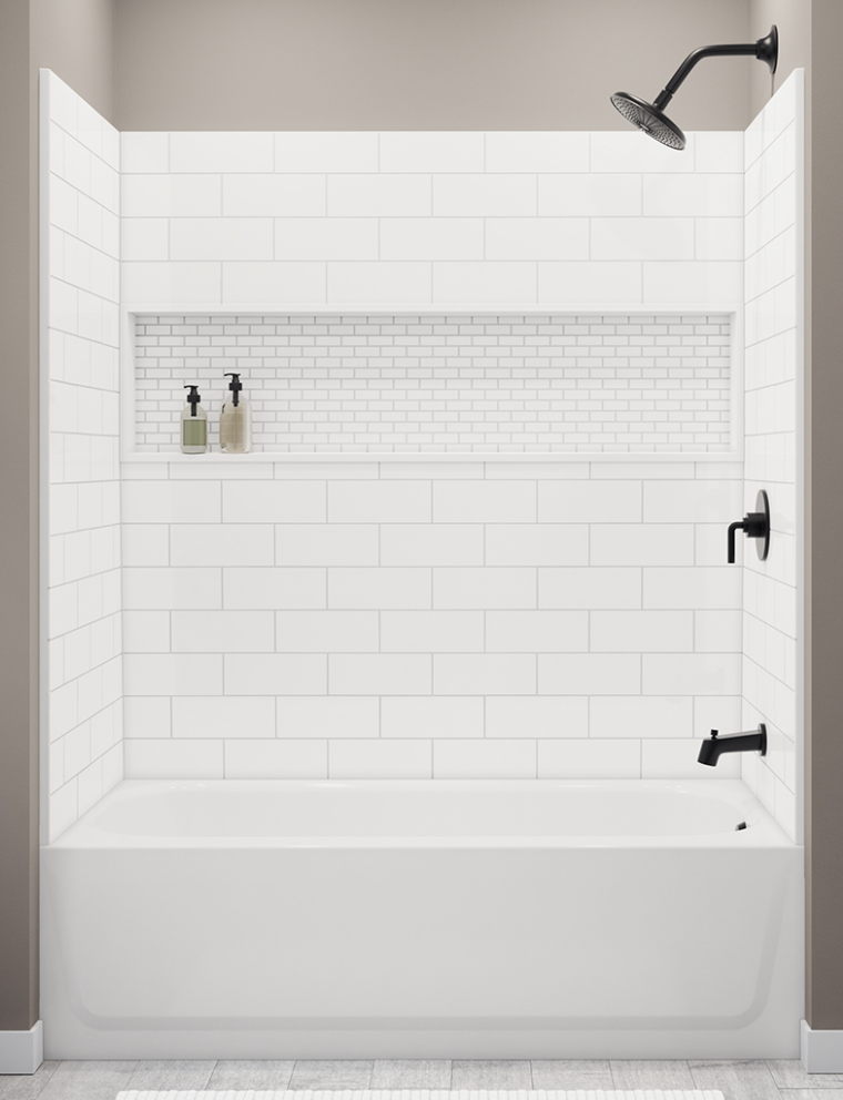 Z041-5200-00 BOOTZ Z041-5200-00 NEXTILE 4PC TUB WALL SET 60x32x59-1/2 WHT f