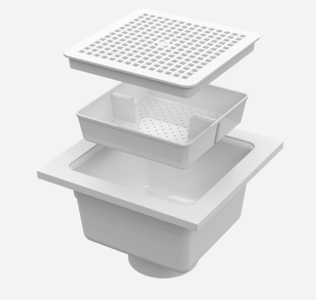 2005L03(-3580NB-A07NB-P050) JRS 305-13 PVC 3/4 GRATE FOR FLOOR SINK from JR