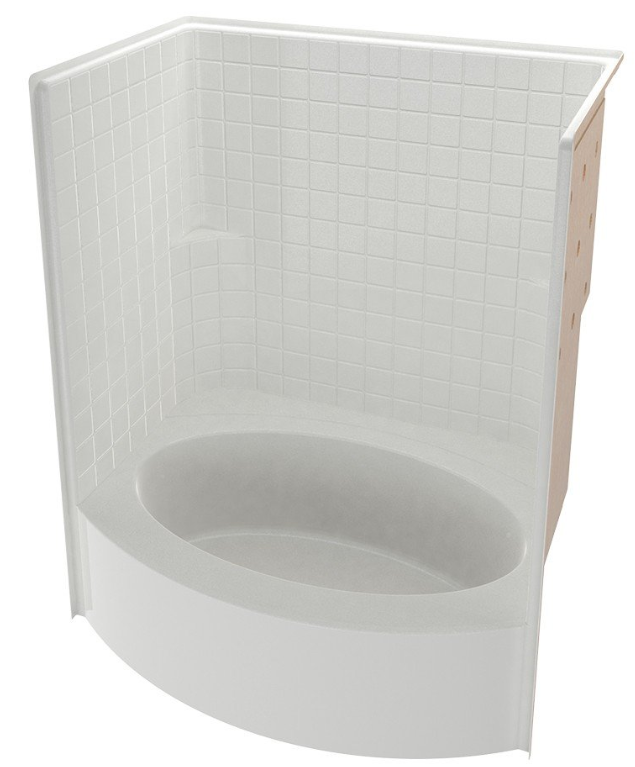 1061591                        FIBERCARE ET60-45R BOWFRONT RH TUB/SHOWER TI