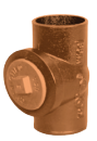 HPNH36S CHAR HP-NH-36S 3 HP EDGE TEST TEE EPOXY NO-HUB W/PLUG from HPEDGE