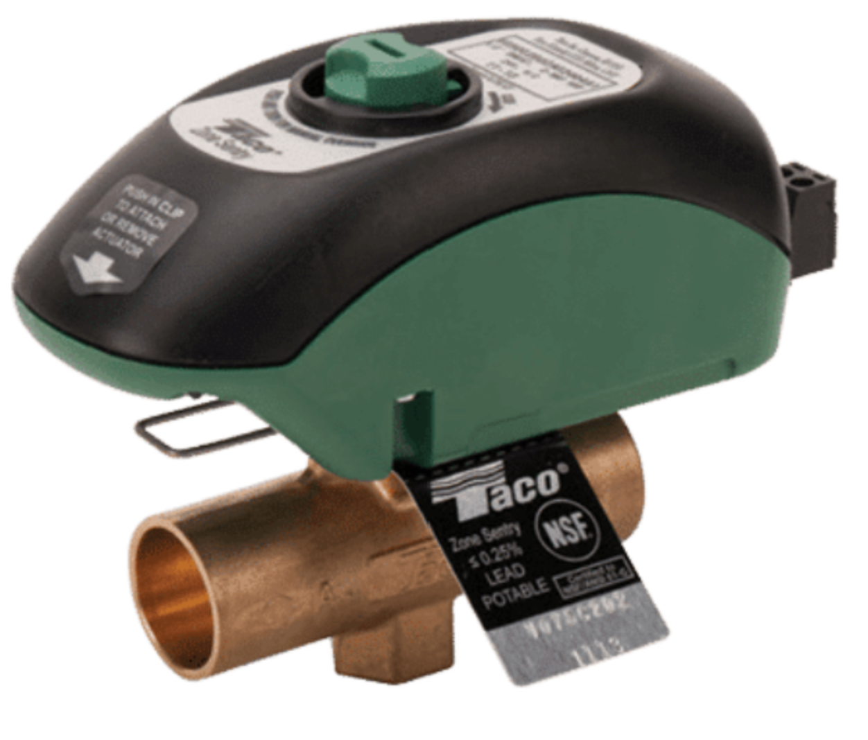 Z075C2-2 TACO Z075C2-2 3/4 SENTRY ZONE VALVE 2-WAY SWEAT 24V from TACO