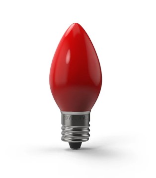 650618                         V-11151 C7/E12 SMD CERAMIC RED LED BULB SOLD
