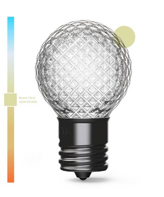 605886                         V-11125 G30 FACETED WARM CLEAR SMD LED E12 B