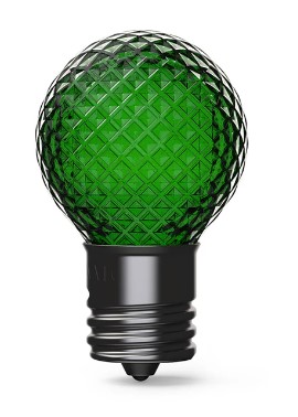 605898                         V-11129 G30 FACETED GREEN SMD LED E12 BULB S