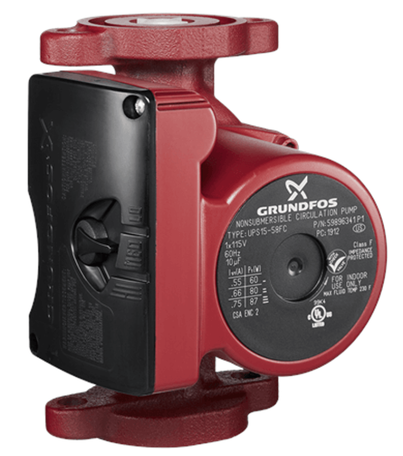 3571                           Grundfos UPS15-58FC 1/25HP 3-Speed CI Flange