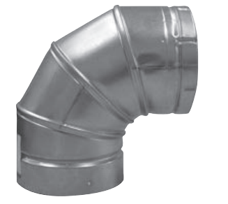 1011597                        ECCO 210614 690EL 6X90 DOUBLE WALL ELBOW fro