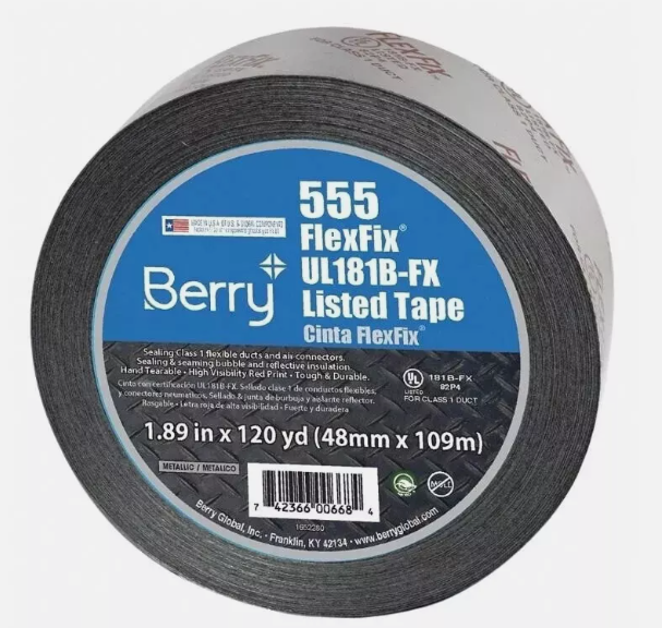 206812                         555 FLEXFIX 2in SILVER UL TAPE from TAPE