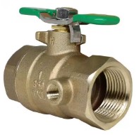 1-850TXL WIL 1 850T-XL 1 LF BRASS BALL VALVE W/TAP FNPT x FNPT LEAD FREE -