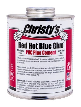 5699                           CHRISTYS 1/2 PT RED HOT BLUE GLUE MED LOW VO