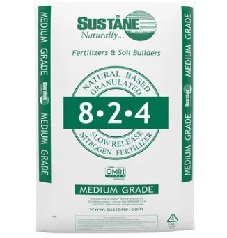 945981                         SUSTANE 8-2-4 ORGANIC FERTILIZER SLOW RELEAS
