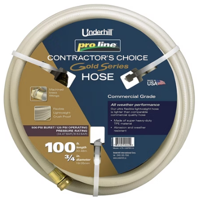 9614                           UH H75-100PRO-G 3/4x100 GARDEN HOSE from UND