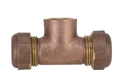 1106 AQLINE SCT-5-LF 3/4x1FIP BRASS COMP TEE 3(4IPS)or(1CTS) x 1FIPT from A