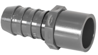 1432-007 DURA 1432-007 3/4 PVC SPIGOTxINSERT FITTING ADAPTER for POLY PIPE