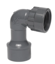 306-011 DURA 306-011 1 MANIFOLD 90 ELBOW SLIPxSWIVEL W/ 021 O-RING GRAY PVC