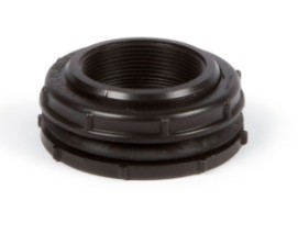 41430                          ATL HA3000 3in POLY BULKHEAD FITTING BLACK 3