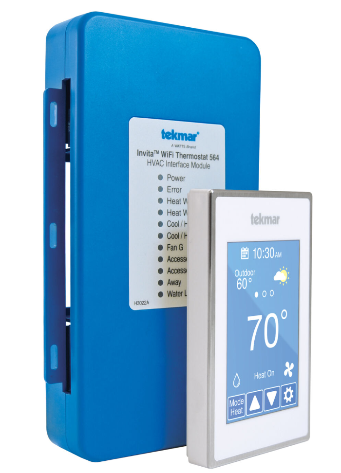 745589                         TEKMAR 564 INVITA WiFi THERMOSTAT WHITE  fro