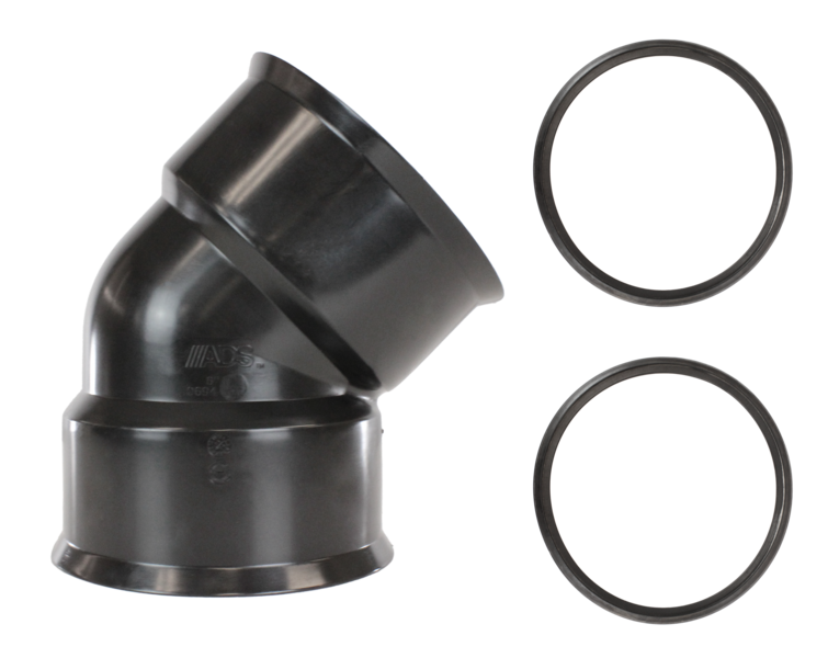 238687                         ADS 0894WT 8 NP WT 45 ELBOW - WATERTIGHT - D
