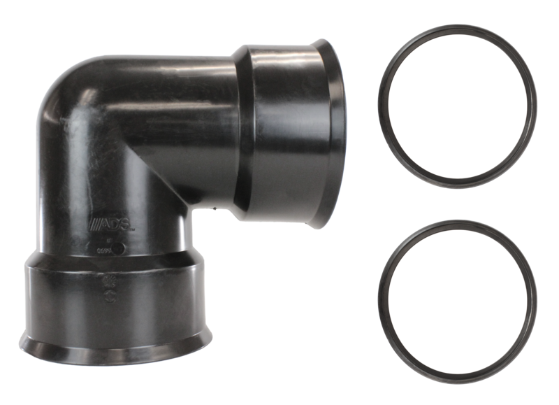 330595                         ADS 0499ST 4 NP ST 90 ELBOW - SOILTIGHT - DU