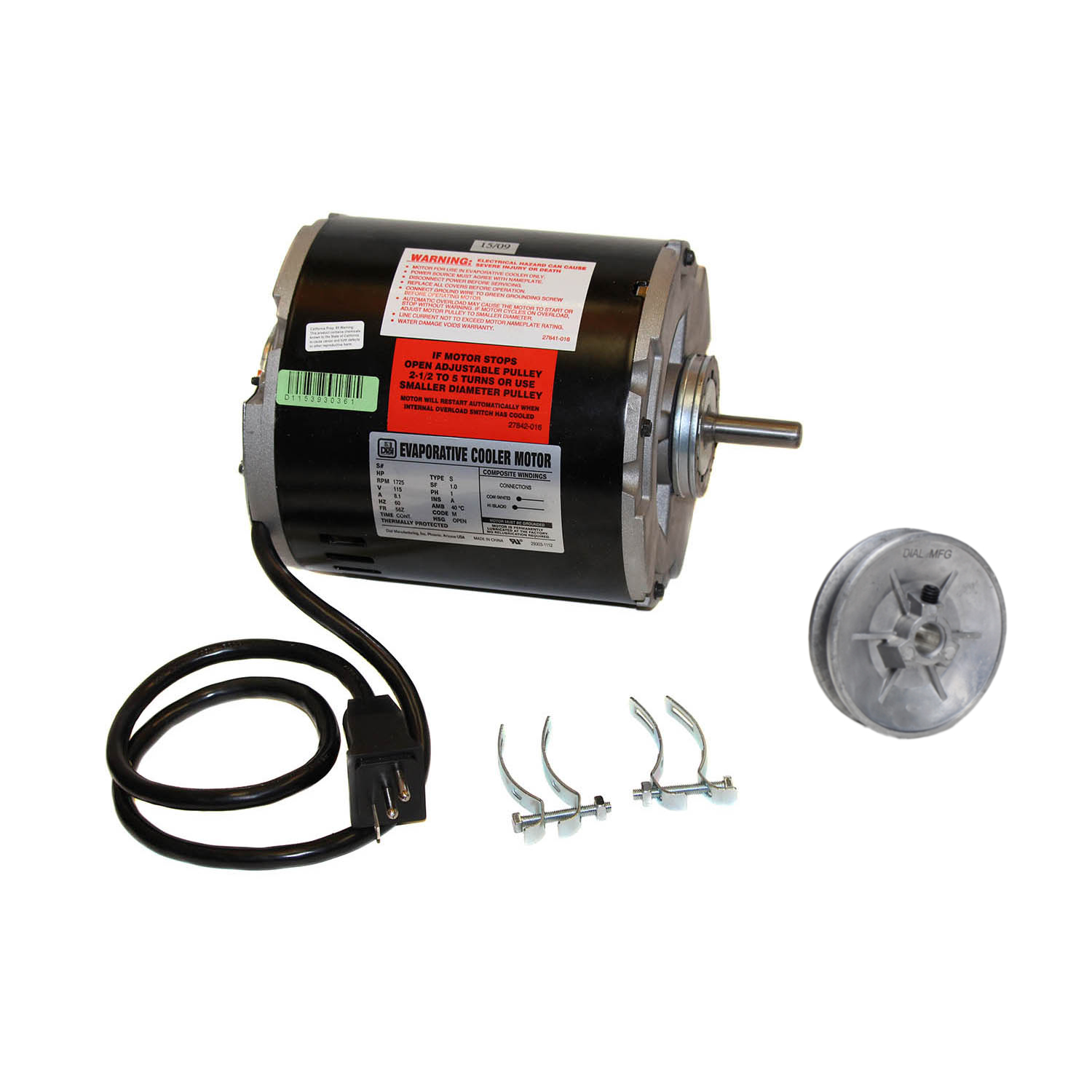 213246                         DIAL 2548 1/2HP 115V COOLER MOTOR from DIAL