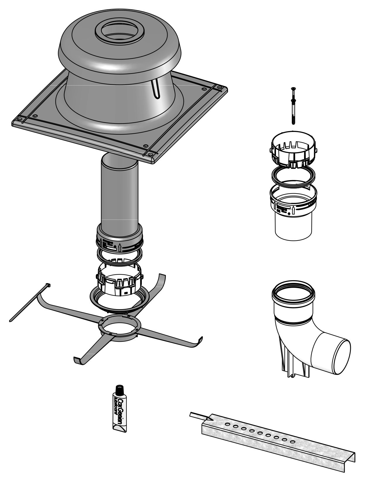 1054929                        ECCO 190436 4PPFK 4 FLEX RELINING KIT from E