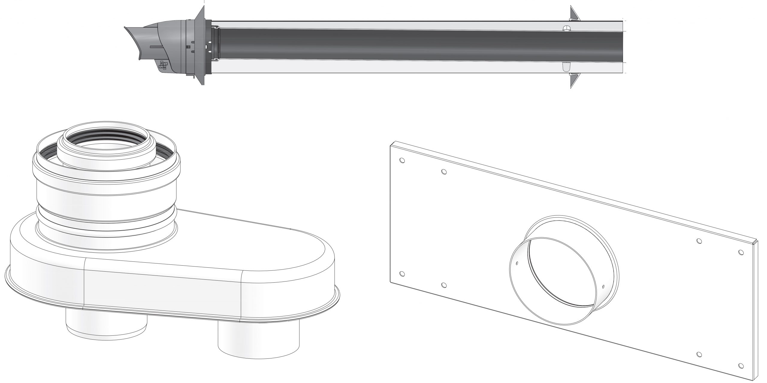 1054893                        ECCO 190483 46CHTK 4 HORIZONTAL WALL CONCENT