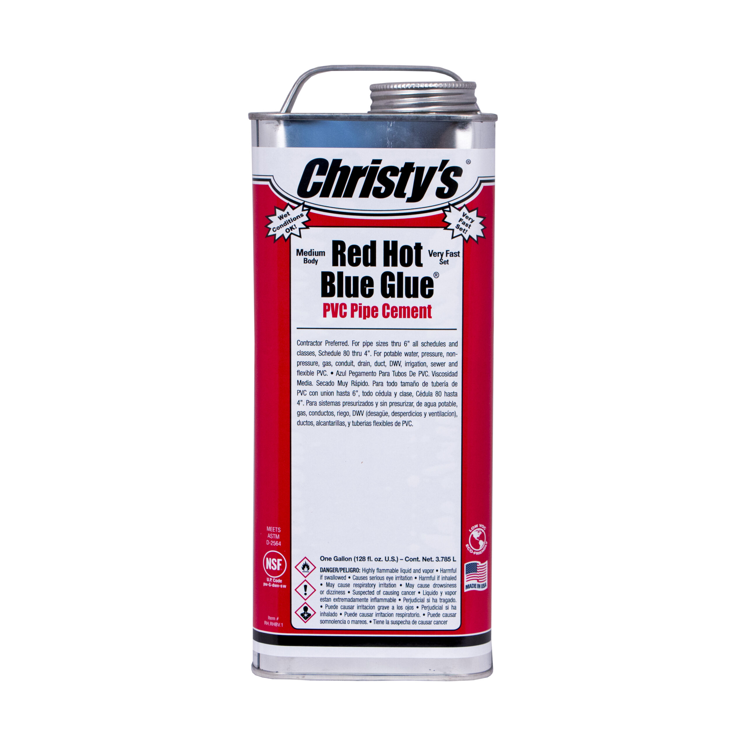 1405313 IPS 505201 CHRISTYS QT RED HOT BLUE GLUE LOW VOC MED RH-RHBV-QT-12