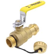 H-80313W WEBSTONE 80313W 3/4 LF FP BRS BALL VALVE PRESS x HOSE w/CAP from W