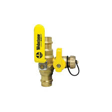 H-80616W WEBSTONE 80616W 1-1/2 PRS LF FP BRS BALL VALVE w/HOSE DRAIN from W