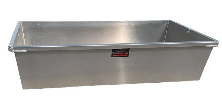 507347                         BACKWOODS 4x10 ALUM WATER TROUGH 500 GALLON