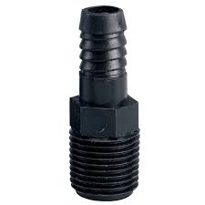 502189                         WISH FTA3M3B 3/4 MNPTxBARB ADAPTER BLACK POL