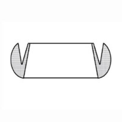 85853                          401-40 4 PIERCE TYPE Gasket ROUND BACK NON-D