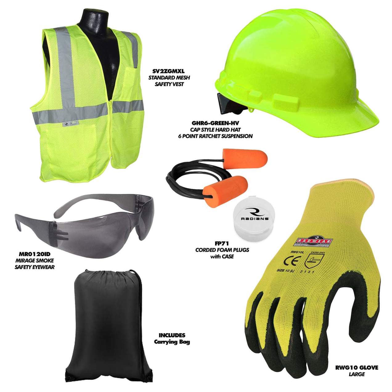 859163                         RADIANS RNHK8 NEW HIRE KIT L from RADIANS