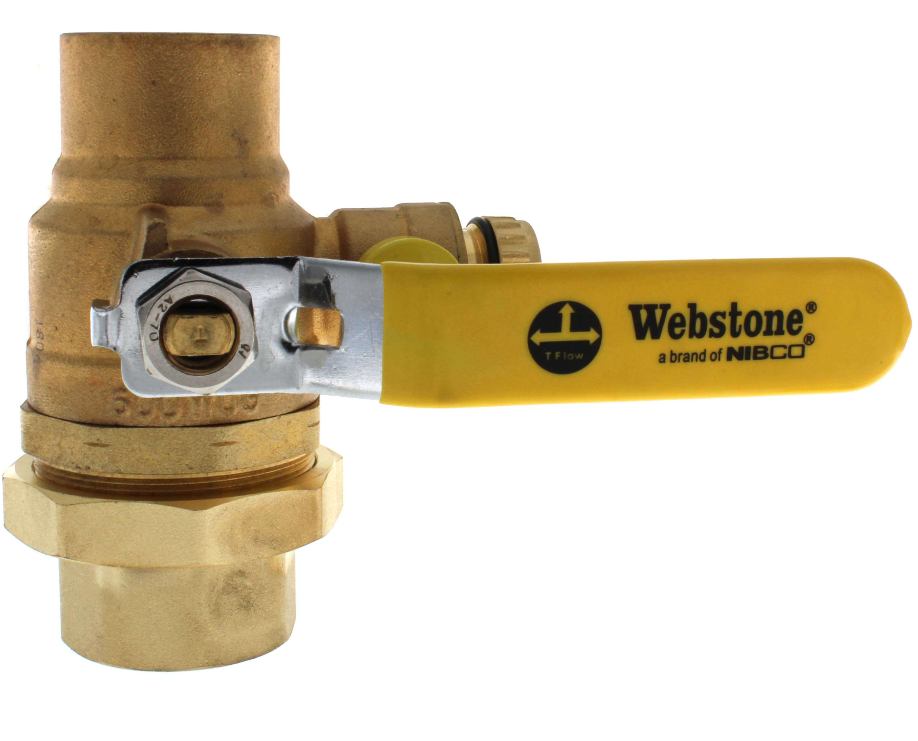 H-50436W WEBSTONE 50436W 1-1/2 LF FP BRS BALL VALVE FIP UNION x SWT w/HOSE