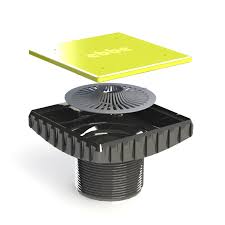 535442                         EBBE E4400 4in SQUARE DRAIN RISER W/PLUG & H