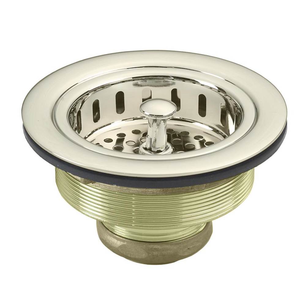 978536                         WESTB D214-05 BASKET STRAINER POLISHED NICKE