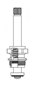 909763                         UNION BRASS NEW STYLE T/S STEM HOT/COL COMPR