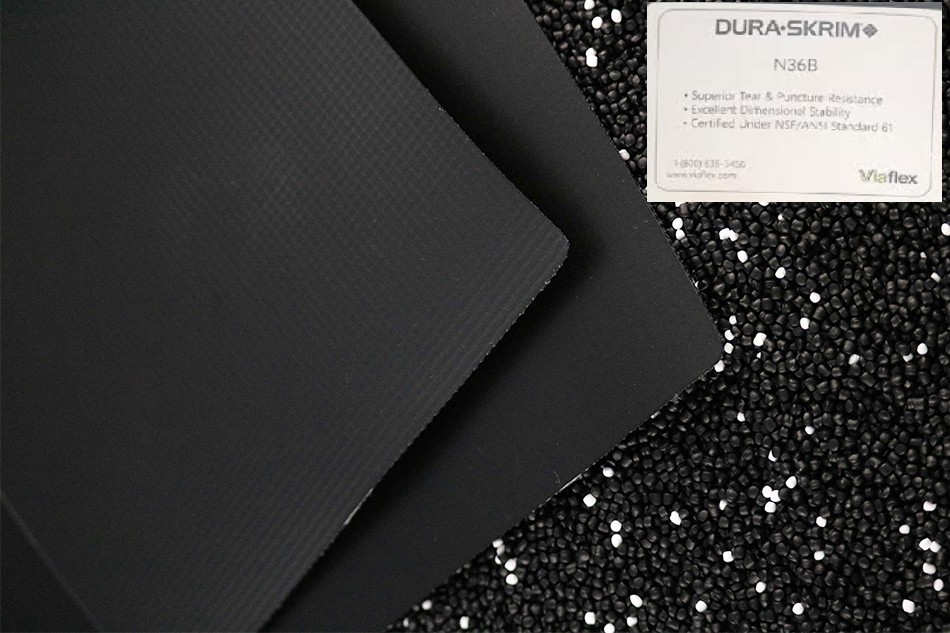 1018998                        VIAFLEX N36B (36 mil RLLDPE) Roll 12.17' x 1