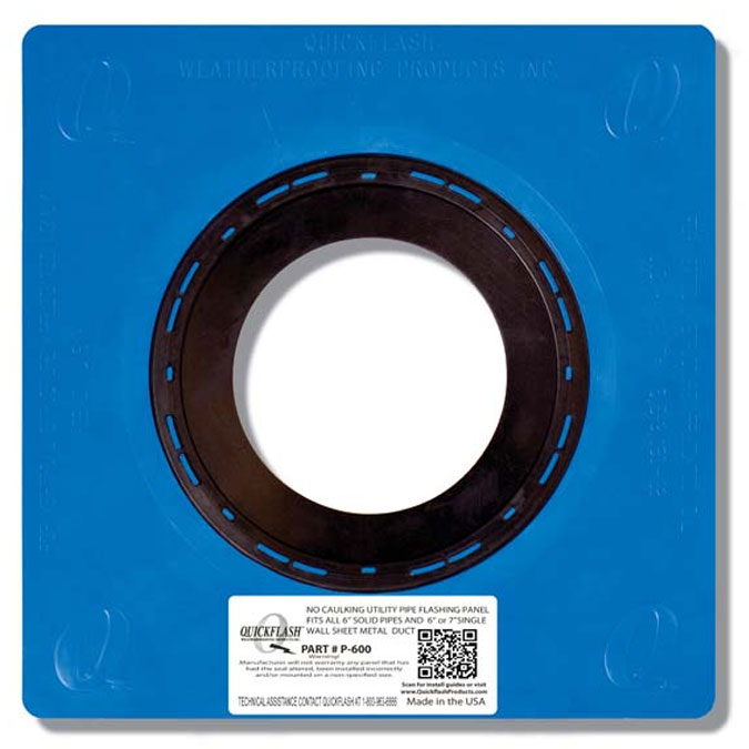 1093614                        QUICKFLASH P-600 6in FLASHING PANEL from QUI