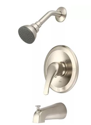 T-2300-BN OLYMPIA ELITE SINGLE HANDLE T/S TRIM SET-BRUSHED NICKEL from PION