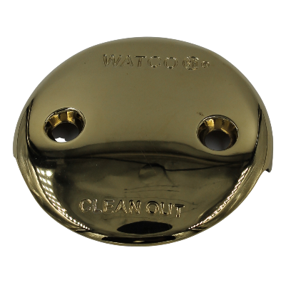 914909                         WATCO 2-HOLE OVERFLOW PLATE PB from WATCOPAR