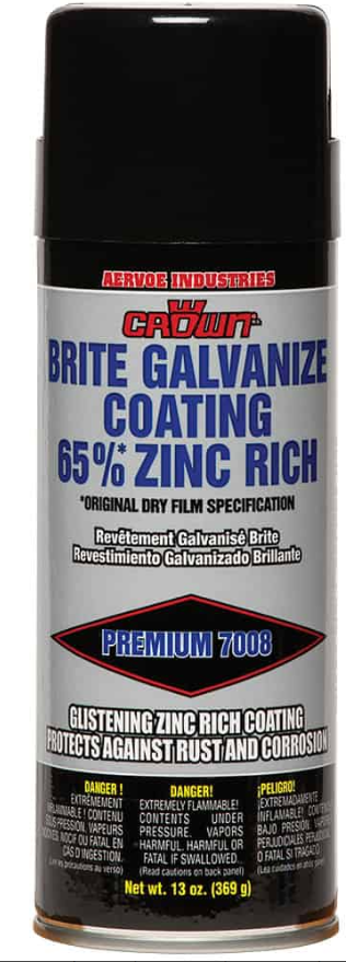 7008 AERVOE BRITE GALVANIZE COATING 65% ZINC RICH 13 OZ from AERVOE