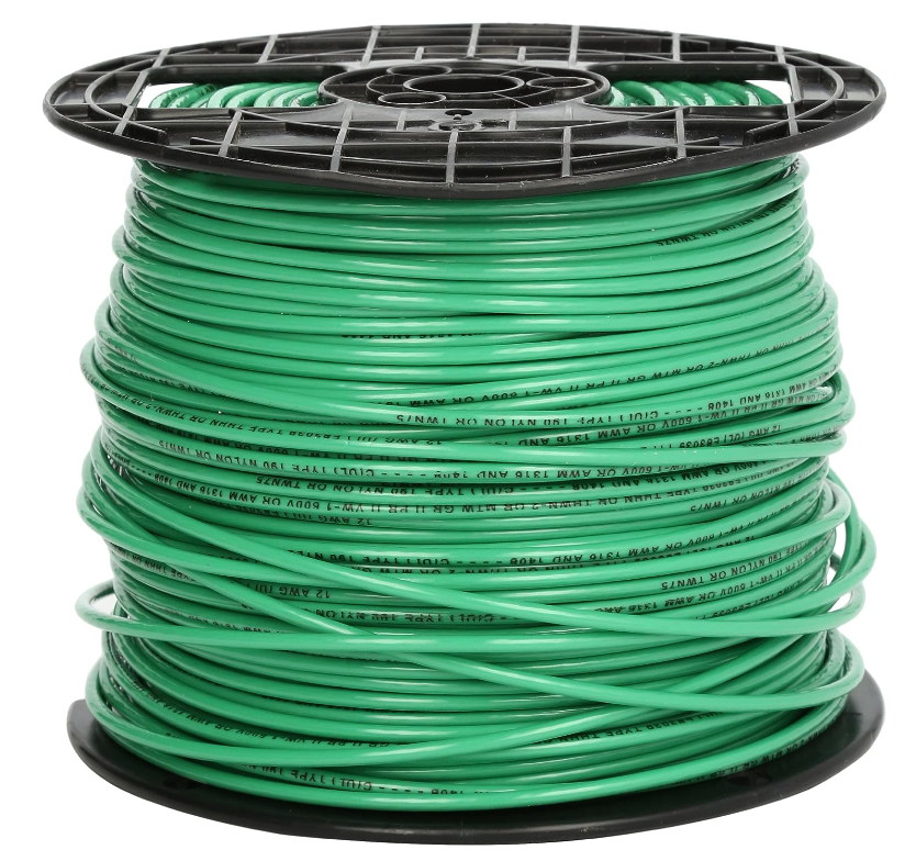 635160                         12 GAUGE SOLID WIRE PE GREEN 500' from S-WIR