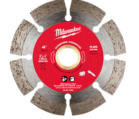 49-93-7025 MILW 9" DIAMOND SEGMENTED CUT-OFF BLADE from Milwaukee