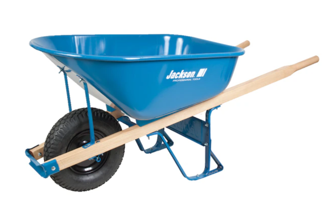 790414                         6' JACKSON STEEL CONTRACTOR WHEELBARROW W/KN