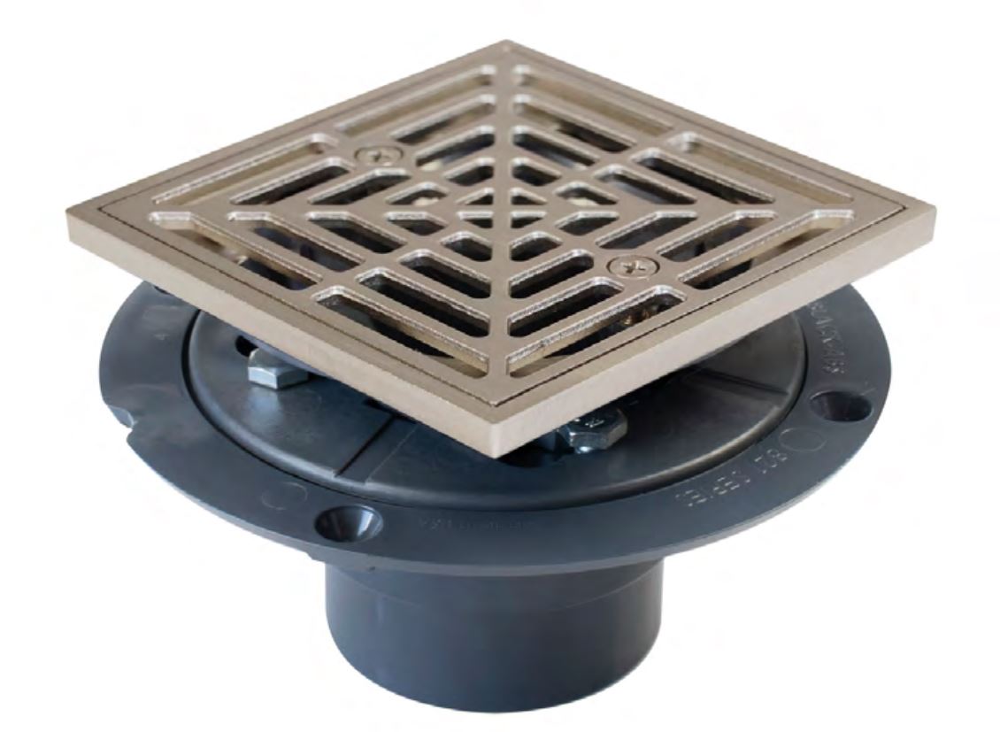821-T200PNQ SQUARE SHOWER PAN DRAIN RING/STRAINER NB from SIOUX