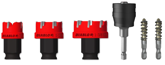 838725                         DIABLO 6PC STEEL DEMON CARBIDE HOLE CUT from