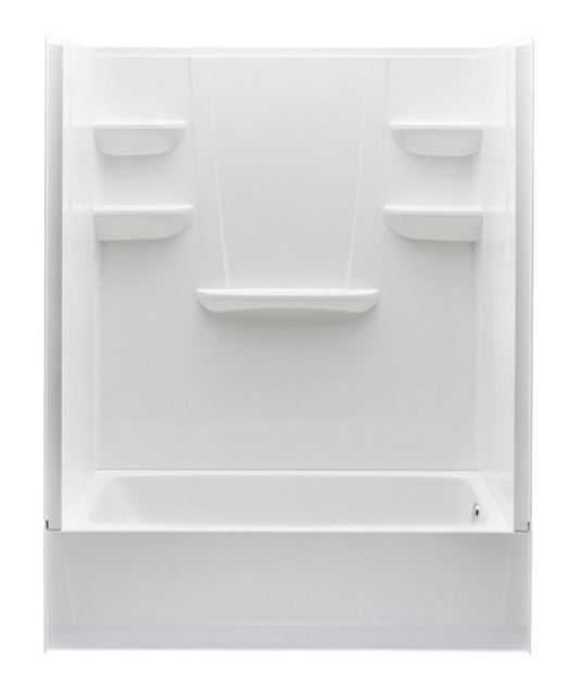 VP6030CTSL.010 AQS-VP 60X30X18 LH 4PC TUB/SHOWER WHI from AQUA-A2