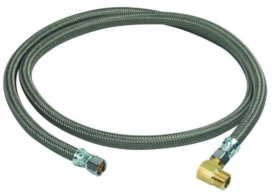 PLS1-48DW6F 3/8 COMP X 3/8 COMP X 3/8 MPT X 48" SS DISHWASHER CONNECTOR fro