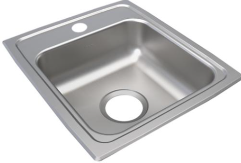 LRAD151765MR2 ELKAY 15 X 17.5 X 6.5 STAINLESS STEEL SINGLE DROP IN SINK fro